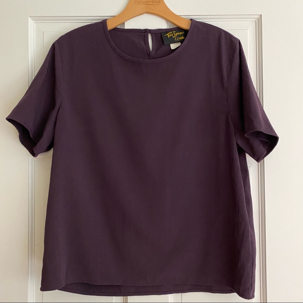 **3 for $20!!**  Toni Garment for C.C. Magic Purple Blouse Vintage Small